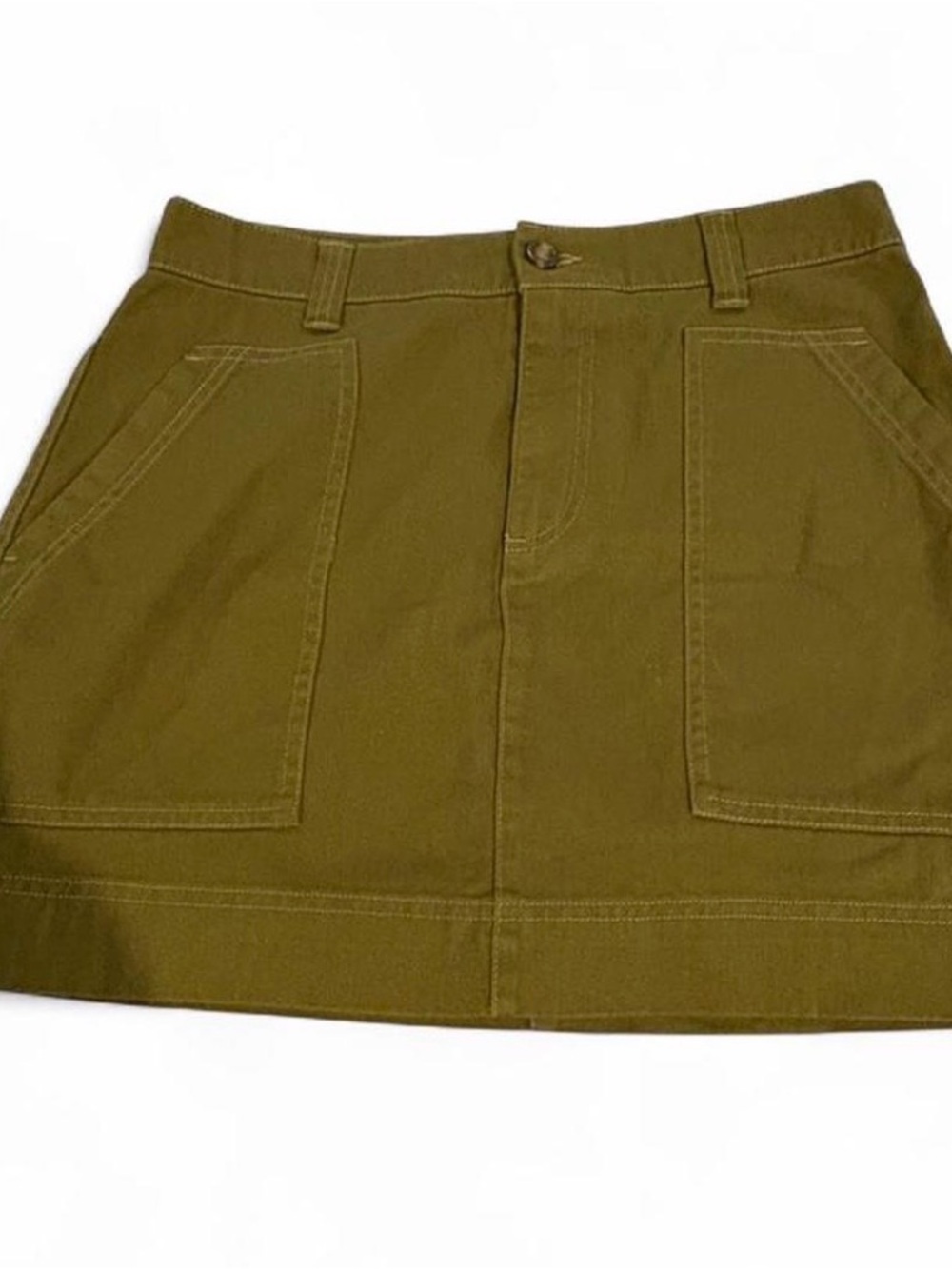 Old Navy Olive Utility Mini Skirt